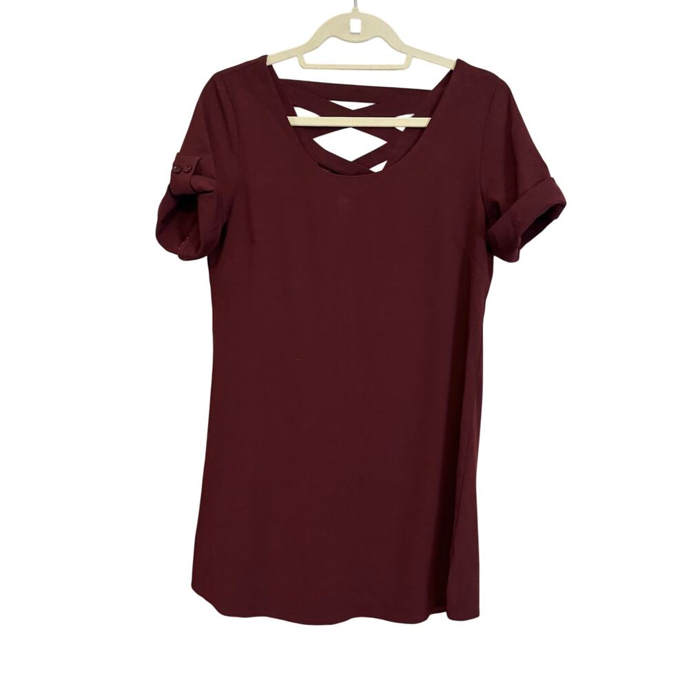 Collegiate Outfitters Shortsleeve Top Burgundy Medium